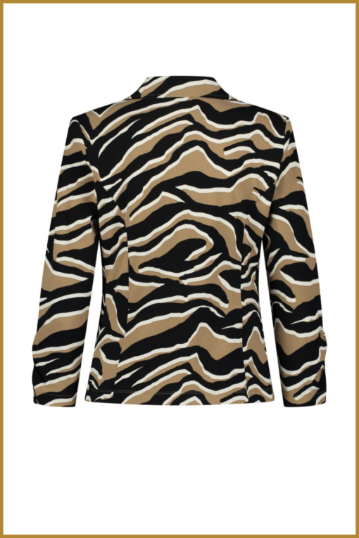 Lady day - Blazer Bali - MYP230042 zebra print camel
