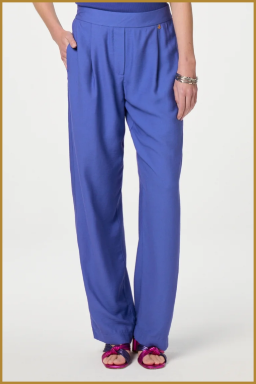 FABIENNE CHAPOT - Neale Trousers grecp blue -FAB240065