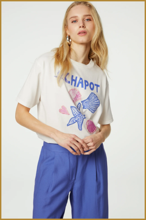 FABIENNE CHAPOT - Steve Starfish T-Shirt cosy white -FAB240067