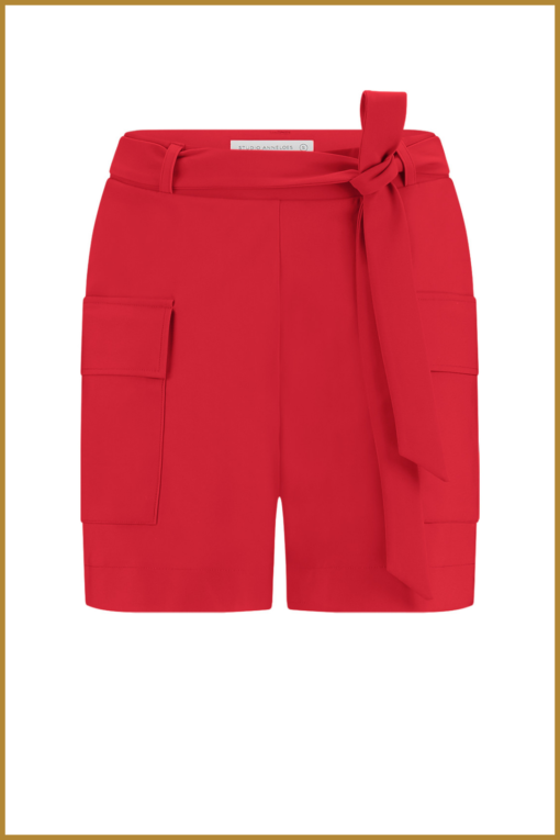 STUDIO ANNELOES -Jolie cargo bermuda rood -STU240069