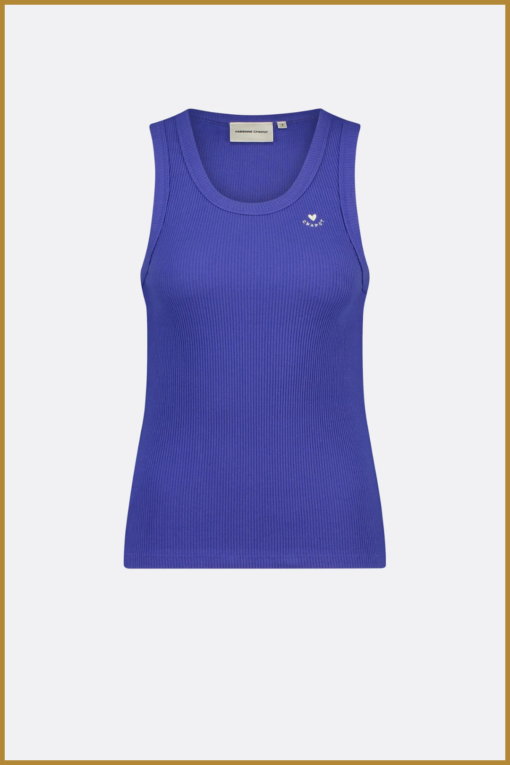 FABIENNE CHAPOT - Tanja Jersey Tank greco blue -FAB240064