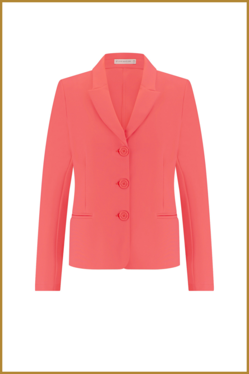 STUDIO ANNELOES - Emma bonded blazer new coral -STU240068