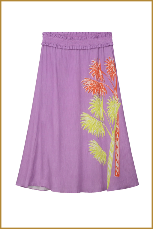 POM - SKIRT - Lilac Flower lila-POM240008