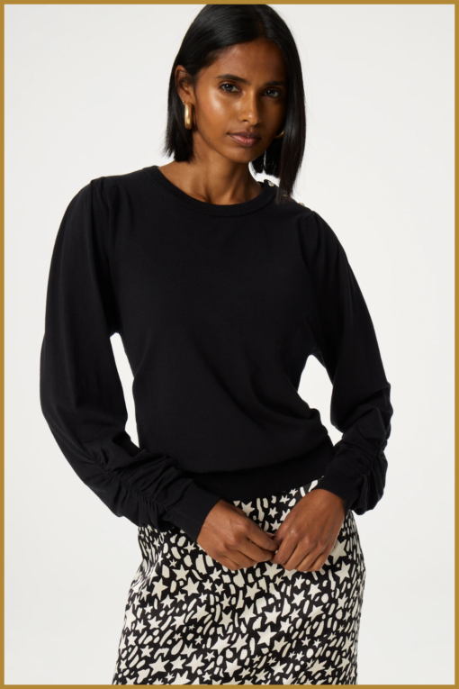 FABIENNE CHAPOT- Molly Scrunch Pullover black -FAB240059