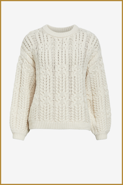 OBJECT- OBJDIDDI LO L/S KNIT beige-OBJ240071