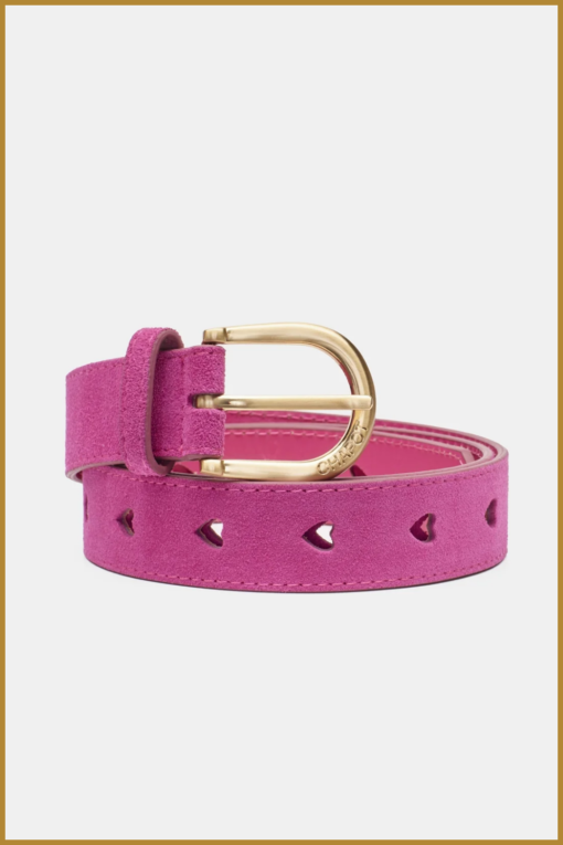 FABIENNE CHAPOT - Cut It Out Heart Belt plum party -FAB240073