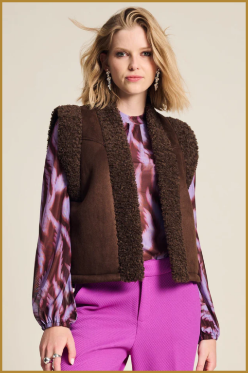 POM - GILET - Lammy Brown -POM240019