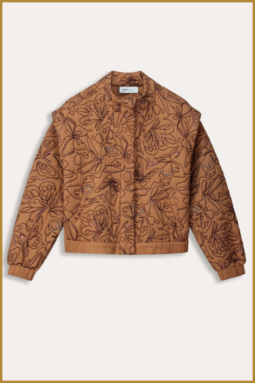 POM - JACKET - Butterfly Sugar Brown -POM240020