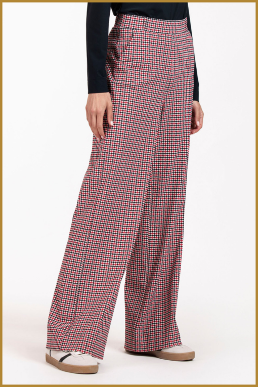 STUDIO ANNELOES -Lexie check trousers Multi rood -STU240308