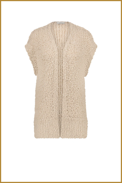 NUKUS - Gilly Gilet Lurex Sand -NUK240030