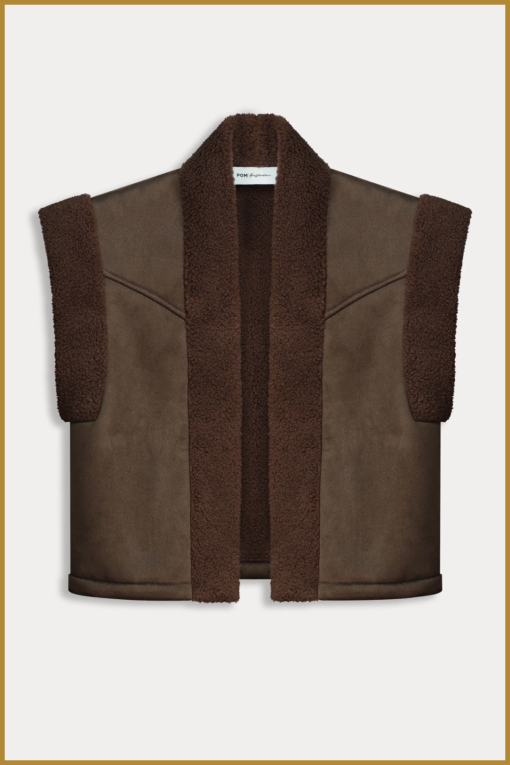 POM - GILET - Lammy Brown -POM240019