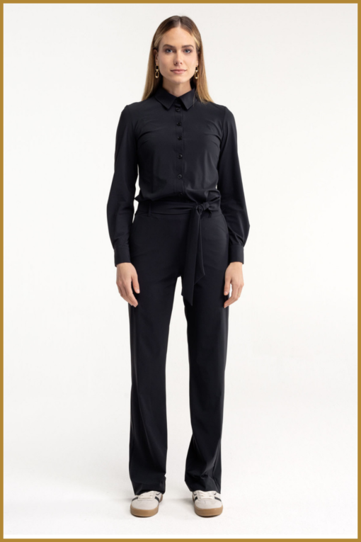 STUDIO ANNELOES - Angel jumpsuit ls zwart -STU240349