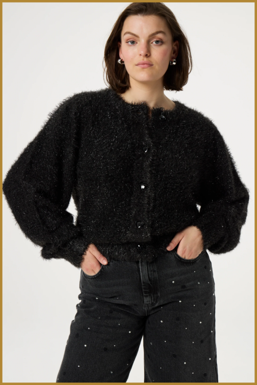 FABIENNE CHAPOT - Kitty cardigan black -FAB240085