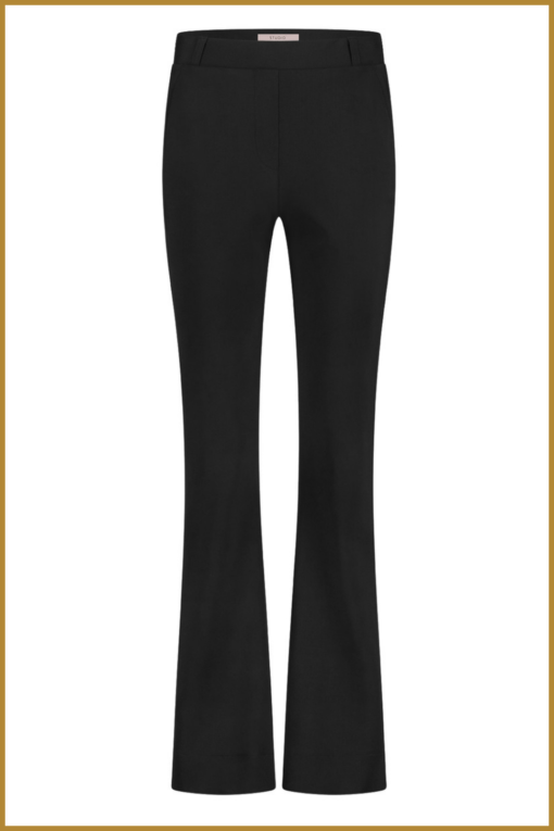 STUDIO ANNELOES- Flair bonded trousers zwart-STU240341