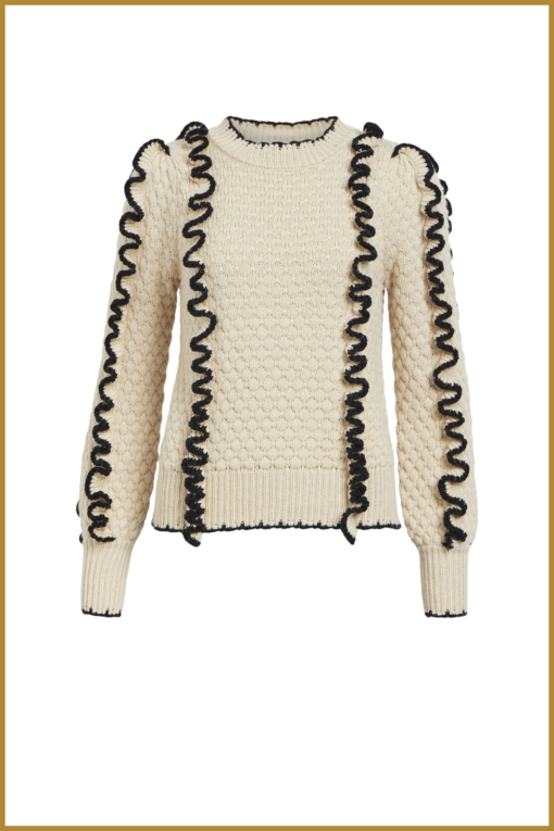 OBJECT - BJYAA L/S KNIT PULLOVER beige -OBJ240065