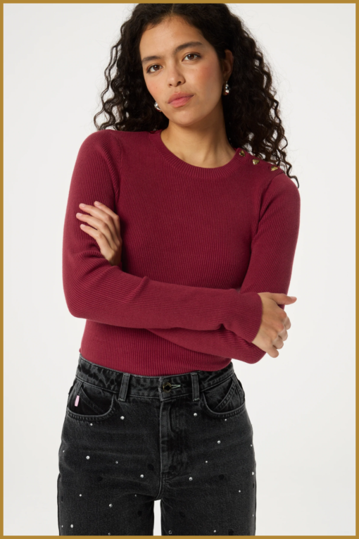 FABIENNE CHAPOT - Lillian Slim Pullover cerise red -FAB240088