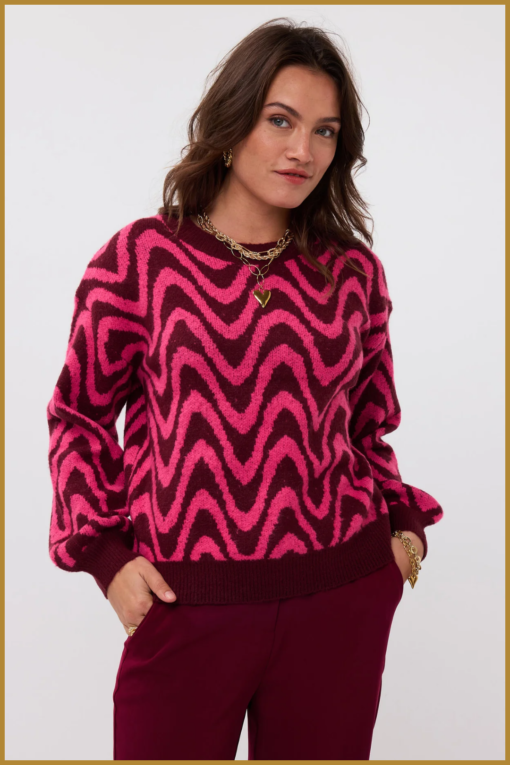 YDENCE-Knitted Sweater Blaise orgineel-YDE240078