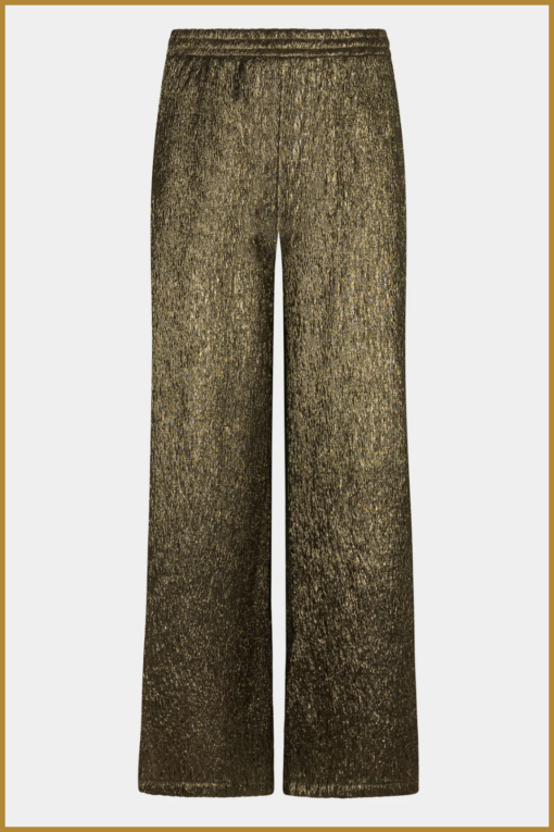 YDENCE-Pants Madison goud-YDE240090