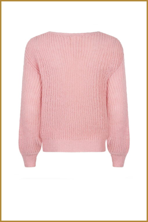 YDENCE -   Knitted sweater Maxime roze-YDE240054 - Afbeelding 2