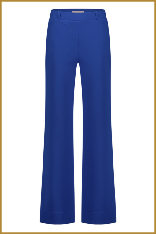 STUDIO ANNELOES- Lexie bonded trousers-royal blue-STU250002 - Afbeelding 2