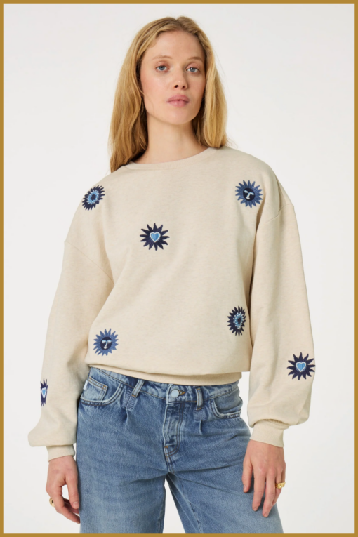 Fabienne Chapot-Luna sweater-Oatmeal-FAB250005