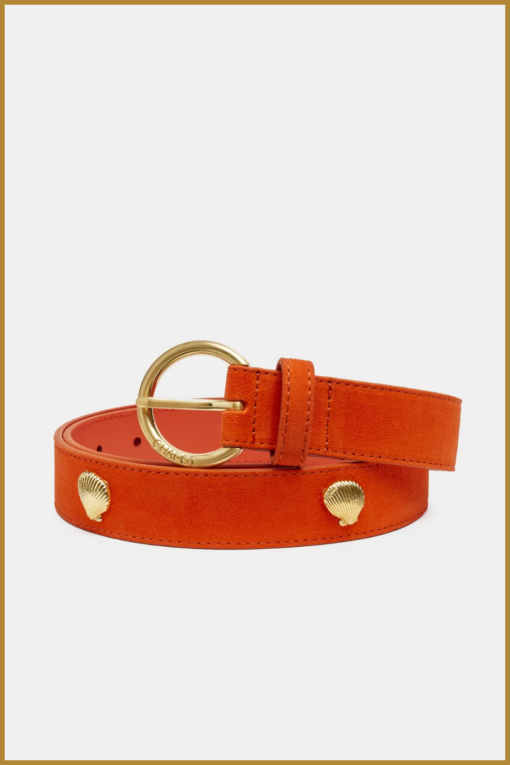 FABIENNE- Belt studded oranje-FAB250009