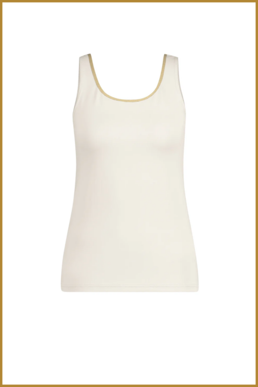 NUKUS-Juba singlet-off white-NUK250007 - Afbeelding 2