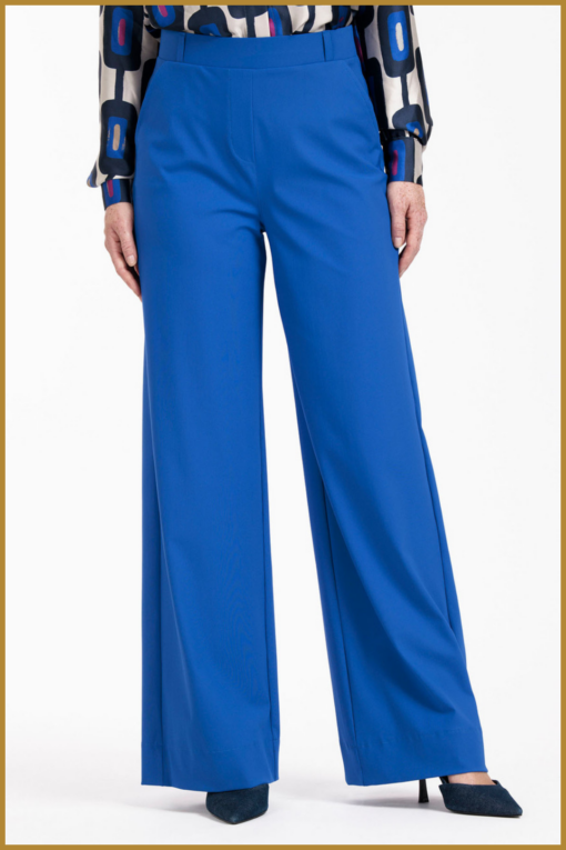 STUDIO ANNELOES- Lexie bonded trousers-royal blue-STU250002