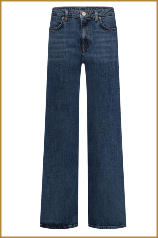 STUDIO ANNELOES-lexie denim trousers-denim blue-STU250006 - Afbeelding 2