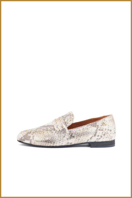 BABOUCHE-G-april-16 loafer snake gold-BAB250001 - Afbeelding 2