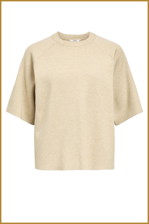 OBJECT- OBJREYNARD 2/4 KNIT PULLOVER beige-OBJ250019 - Afbeelding 2