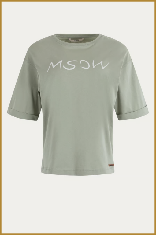 MSCW-T-shirt Spray-Sea green solid-MOS250015