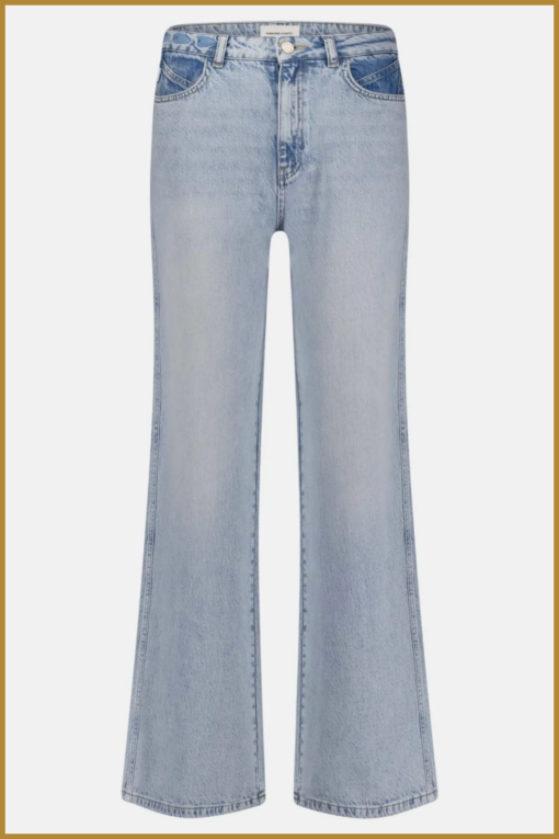 Fabienne Chapot-Alex wide leg jeans-Blauw-FAB250003 - Afbeelding 2